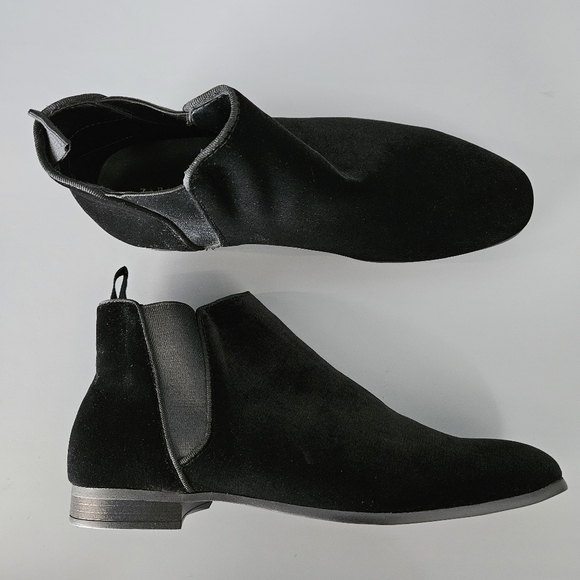 Zara Other - Zara Mens Black Velvet Chelsea Boots US 7 Ankle Velure Dressy Prom Wedding Party